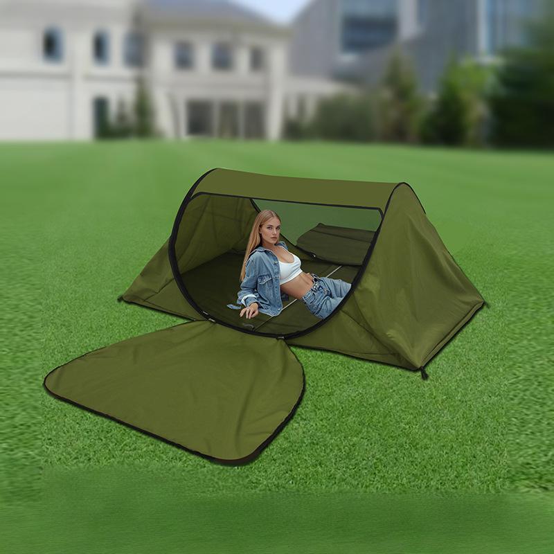Outdoor mosquito net travel free installation portable double door march adjustable anti-mosquito net shading backpack tent